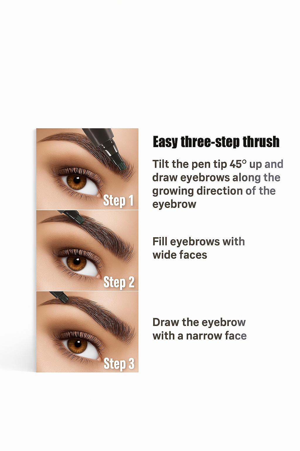 Waterproof 4 Points Long Lasting Eyebrow Pen - BUY 1 GET 1 FREE