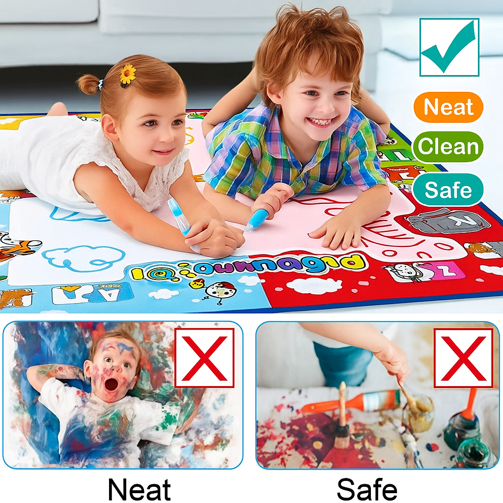Magic water drawing mat