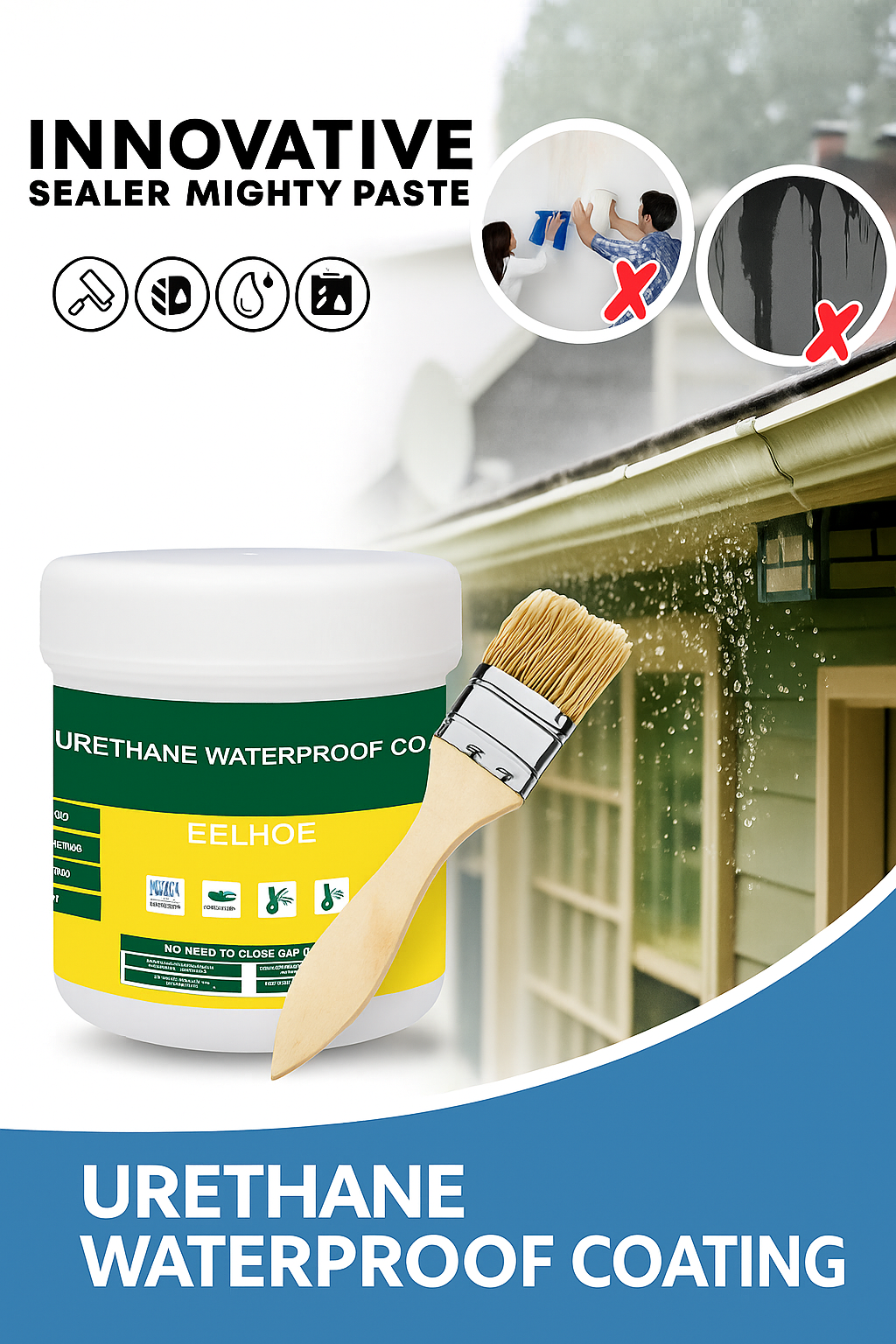 Waterproof Glue + FREE Brush ( 300g )